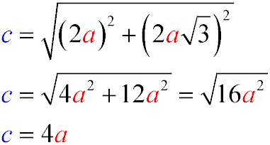 The hypotenuse c can be found using the Pythagorean theorem