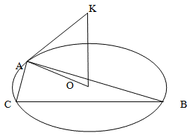 Прямоугольный треугольник, с перпендикуляром, являющимся вершиной  пирамиды
